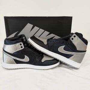 Nike Women’s Air Jordan 1 Retro Hi OG In Black and Gray - Size 10W NIB